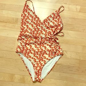 Dvf wrap bathing suit!